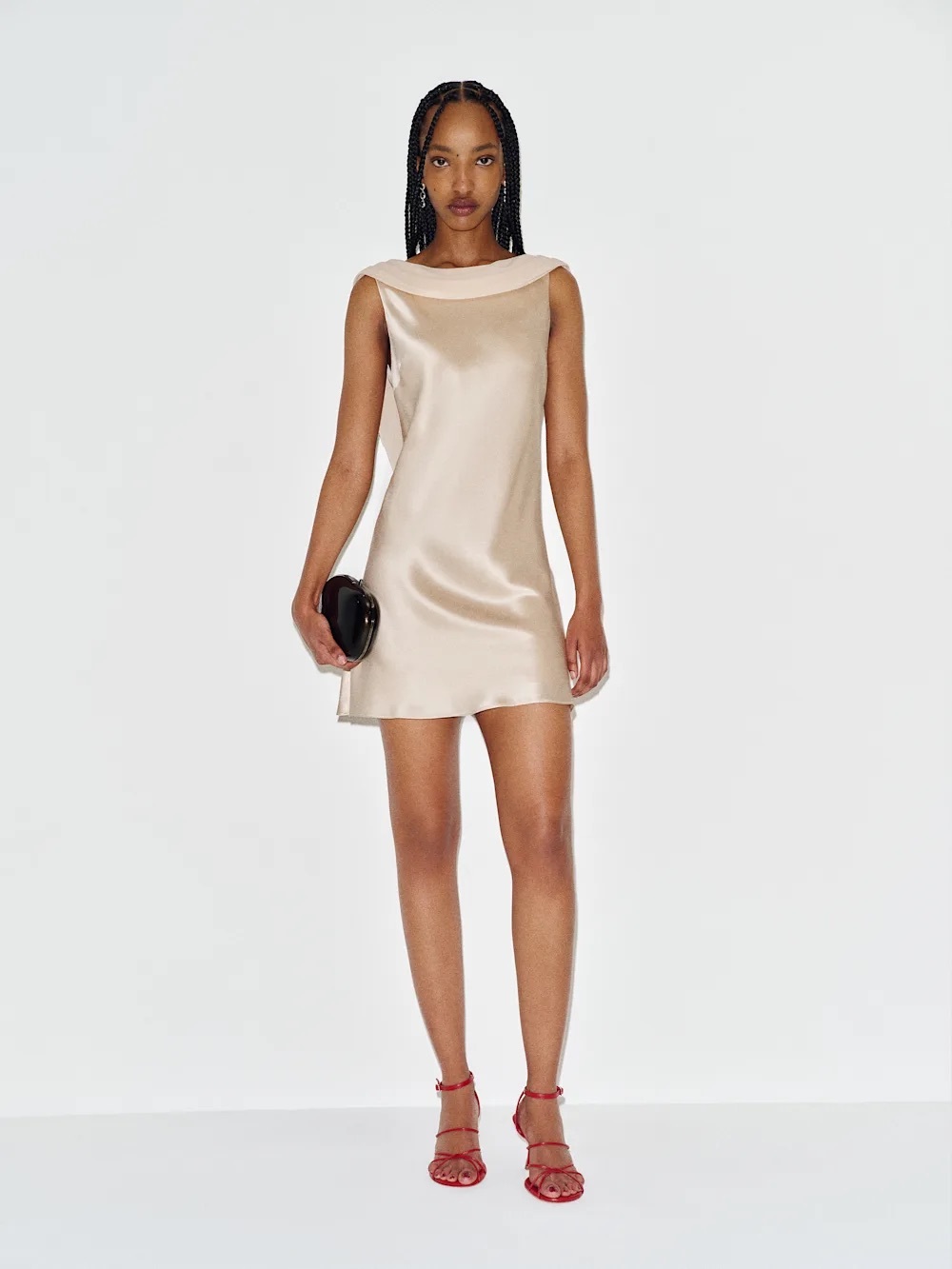Reformation Jonelle Silk Dress In almond, Brand new without tags, never worn.